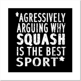 Squash sport saying double hall squash racket Posters and Art